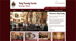 Desktop Screenshot of holyfamilychicago.org